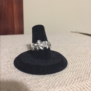 Solid Sterling Silver and Genuine Diamond Ring QVC